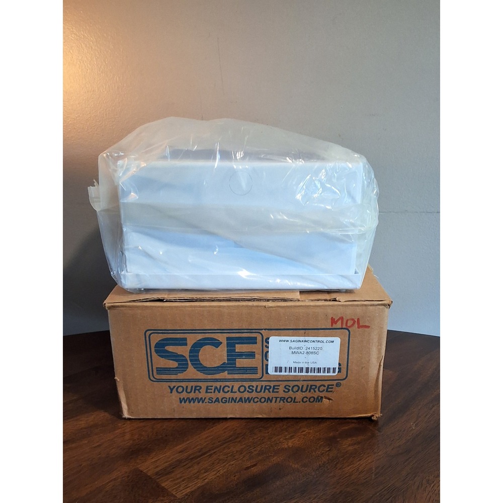 Saginaw Control SCE MWA2-808SC White Screw Cover Enclosure 8x8x2 Made in USA